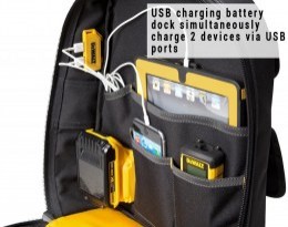 Tool backpack with USB charging-Dewalt18